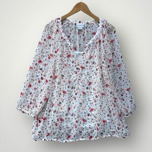 🎉5 for $45 🎉liz Claiborne top blouse shirt size XL